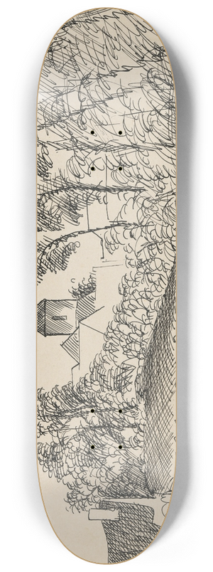 Lon Spilliaert - Au temps que Nanette tait perdue 8.25 inch art skate deck