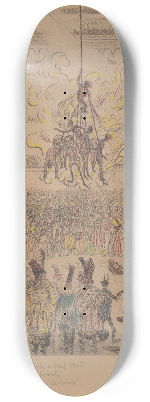Lon Spilliaert - De wraak van Hop-Frog 8.25 inch art skate deck Lon Spilliaert - De wraak van Hop-Frog 8.25 inch art skate deck
