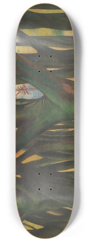 Lon Spilliaert - Groene bomen 8.25 inch art skate deck