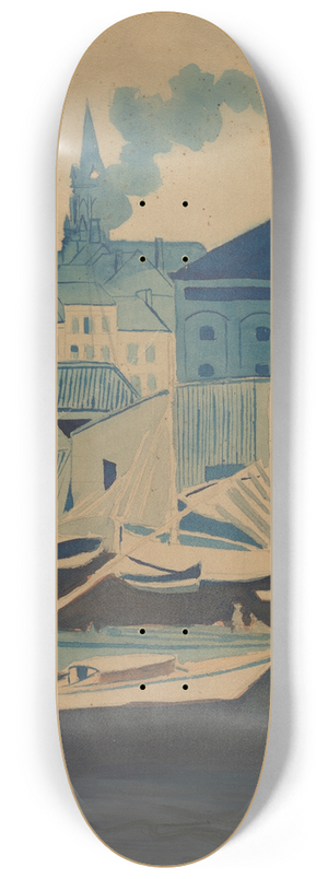 Lon Spilliaert - Havenzicht 8.25 inch art skate deck