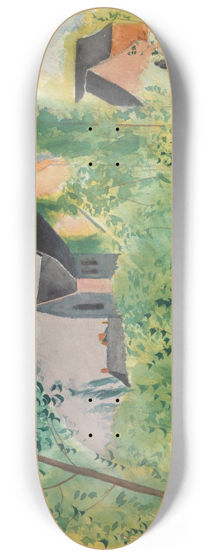 Lon Spilliaert - Landschap voor Au temps que Nanette tait perdue 8.25 inch art skate deck