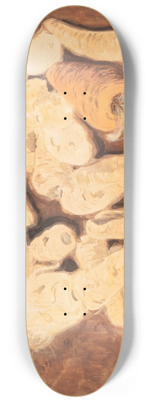 Lon Spilliaert - Nature morte aux navets et carottes 8.25 inch art skate deck