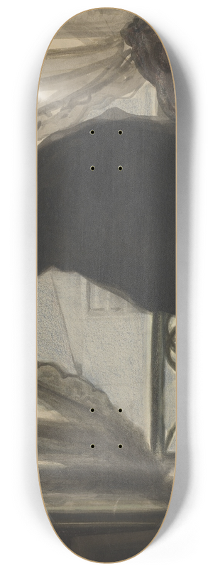 Lon Spilliaert - Silhouet van de schilder 8.25 inch art skate deck Lon Spilliaert - Silhouet van de schilder 8.25 inch art skate deck