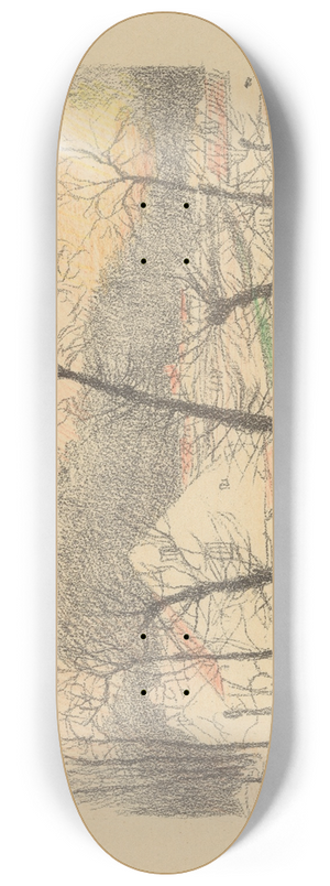 Lon Spilliaert - Sites Brabanons 8 8.25 inch art skate deck