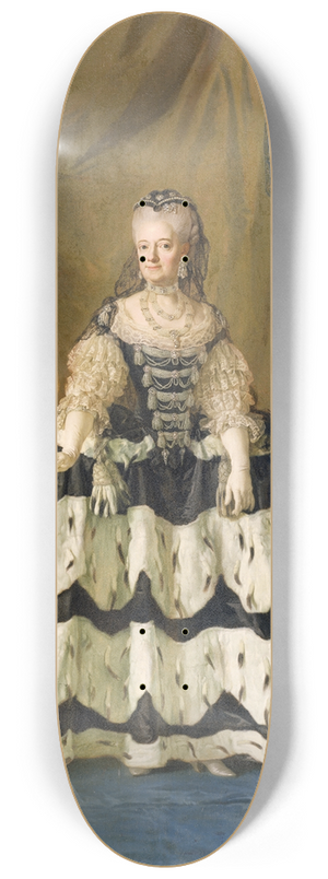Lorens Pasch the Younger - The Dowager Queen Lovisa Ulrika of Sweden 8.25 inch art skate deck