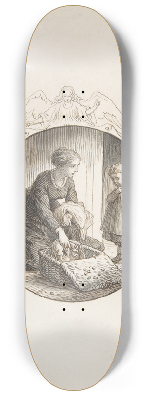 Lorenz Frlich - Mother and Child 8.25 inch art skate deck Lorenz Frlich - Mother and Child 8.25 inch art skate deck