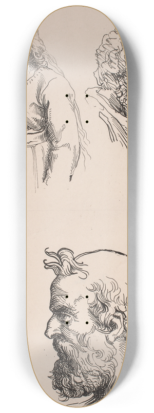 Lorenz Frlich - To studiehoveder og en figur 8.25 inch art skate deck