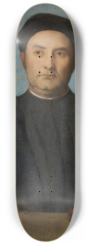 Lorenzo Lotto - Portrait Of A Jeweler, Probably Giovanni Pietro Crivelli 8.25 inch art skate deck