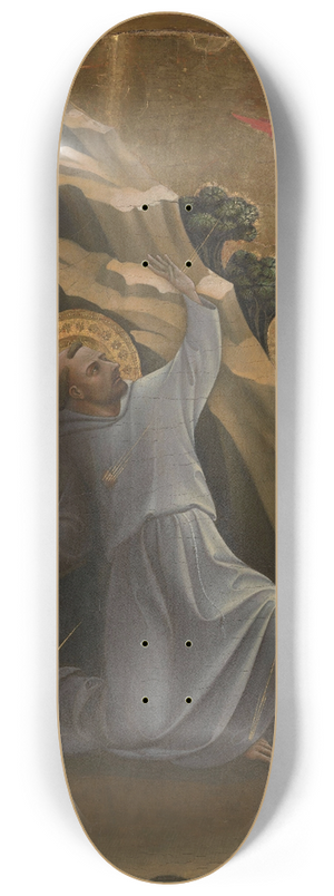 Lorenzo Monaco - Saint Francis Receiving the Stigmata 8.25 inch art skate deck Lorenzo Monaco - Saint Francis Receiving the Stigmata 8.25 inch art skate deck