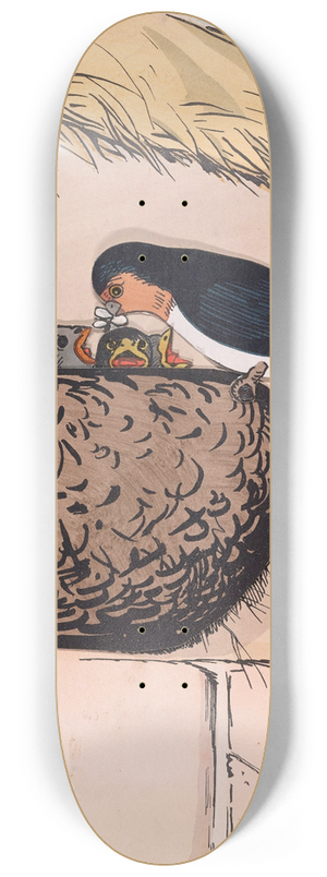 Lothar Meggendorfer - The swallows nest 8.25 inch art skate deck