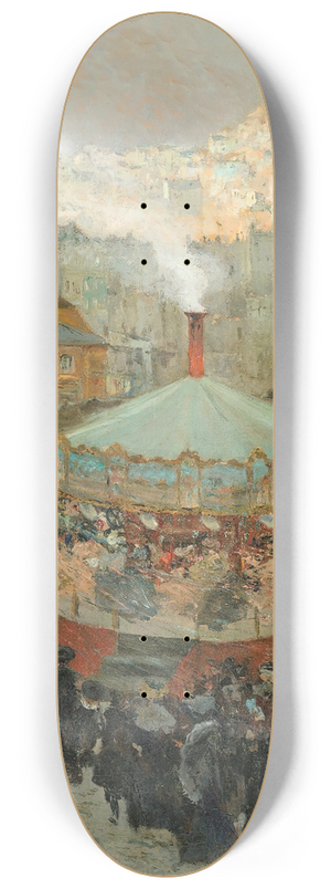 Louis Abel-Truchet - Fairground With The Sacr-Coeur In The Background 8.25 inch art skate deck