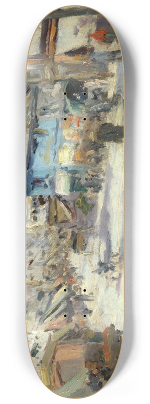 Louis Abel-Truchet - La rue Lepic, langle de la rue Puget et la place Blanche 8.25 inch art skate deck