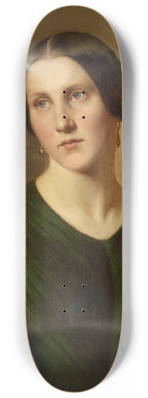 Adolf Follenweider - Portrait Of A Woman 8.25 inch art skate deck