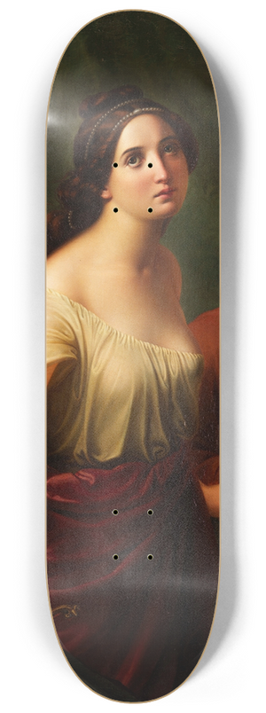 Adolf Gottlob Zimmermann - Judith mit dem Haupt des Holofernes 8.25 inch art skate deck