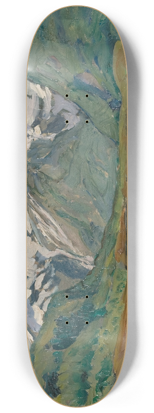 Anna Boberg - A Mountain Lake. Study from North Norway 8.25 inch art skate deck