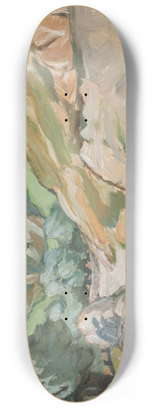 Anna Boberg - The Road to Jerusalem. Study 8.25 inch art skate deck