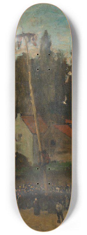 Louis Artan - Climbing the Pole 8.25 inch art skate deck