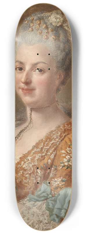 Anna Dorothea Therbusch - Portrait de Louise Honorine Crozat du Chtel, duchesse de Choiseul (1735-1801) 8.25 inch art skate deck