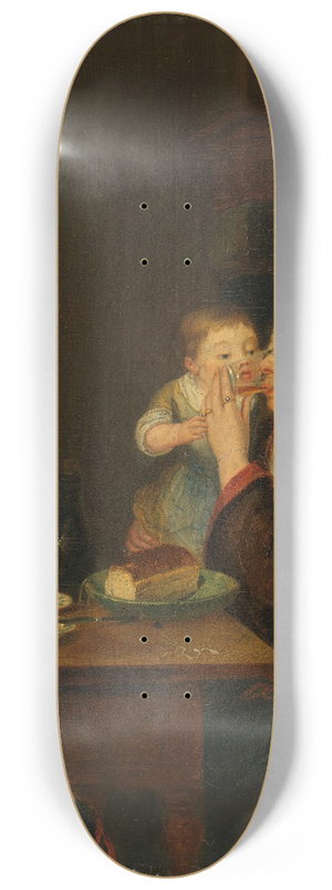 Louis Bernard Coclers - A Mother and her Child 8.25 inch art skate deck
