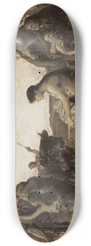 Louis Bouteli - La Famille, daprs Moreau de Tours 8.25 inch art skate deck Louis Bouteli - La Famille, daprs Moreau de Tours 8.25 inch art skate deck