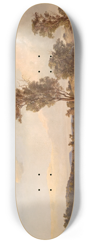 Louis Buvelot - Summer afternoon, Templestowe 8.25 inch art skate deck Louis Buvelot - Summer afternoon, Templestowe 8.25 inch art skate deck