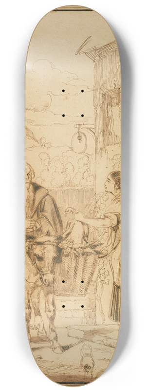 Louis Candide Boulanger - Dessin dillustration, sujet indtermin 8.25 inch art skate deck