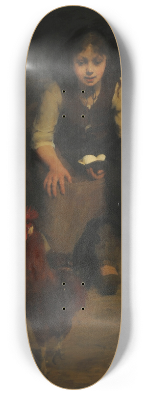 Louis Deschamps - At the henhouse 8.25 inch art skate deck Louis Deschamps - At the henhouse 8.25 inch art skate deck
