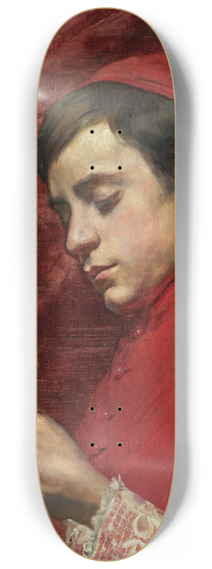 Louise Amans - Reading Choir Boy 8.25 inch art skate deck