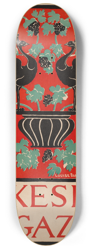 Louise Bancroft Stevens - Lakeside magazine 8.25 inch art skate deck