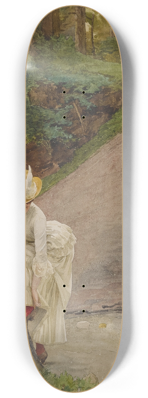 Louis Emile Adan - Chemin de la cascade 8.25 inch art skate deck
