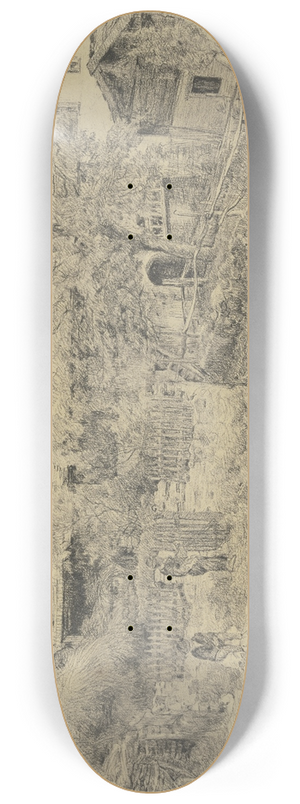 Louis Eysen - Farmstead in South Tirol 8.25 inch art skate deck