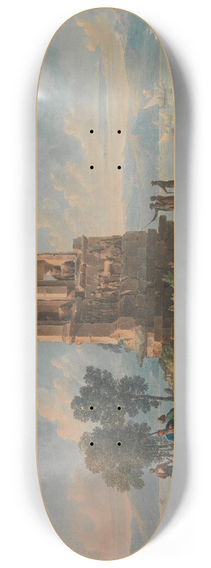 Louis-Franois Cassas - The Philopappou Monument, Athens 8.25 inch art skate deck Louis-Franois Cassas - The Philopappou Monument, Athens 8.25 inch art skate deck