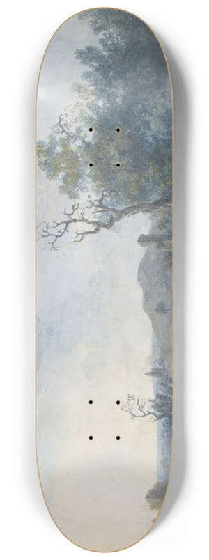 Louis Gabriel Moreau - Figures on a Country Road 8.25 inch art skate deck