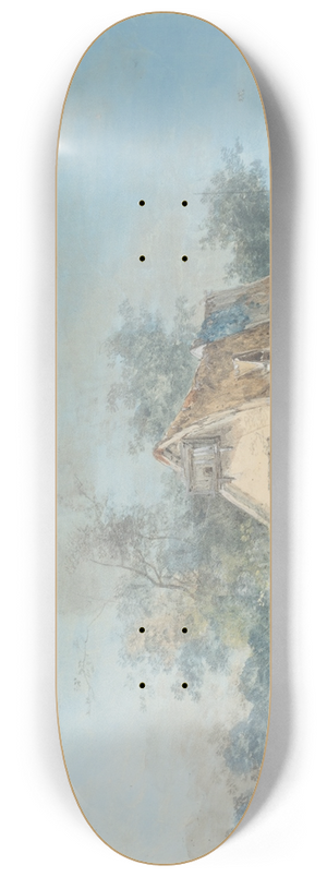 Louis Gabriel Moreau - Landscape 8.25 inch art skate deck