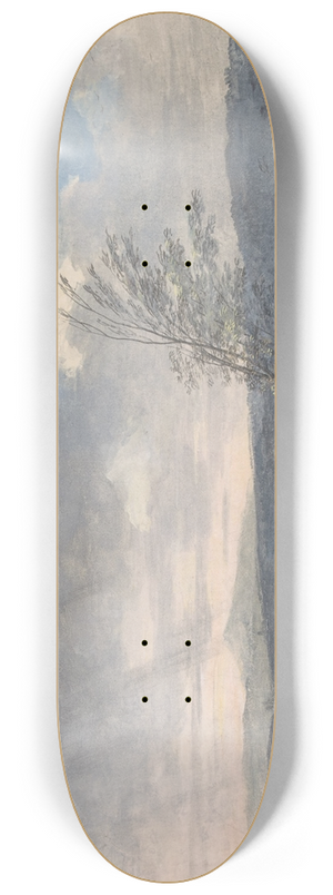Louis Gabriel Moreau - Windswept Landscape 8.25 inch art skate deck