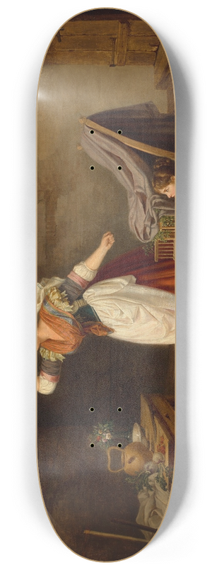 Louis Gauffier - The Stolen Bird 8.25 inch art skate deck