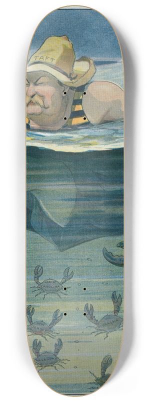 Louis Glackens - He doesnt realize what is coming to him 8.25 inch art skate deck