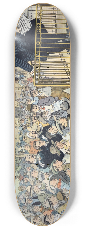 Louis Glackens - The smile that wont come on 8.25 inch art skate deck