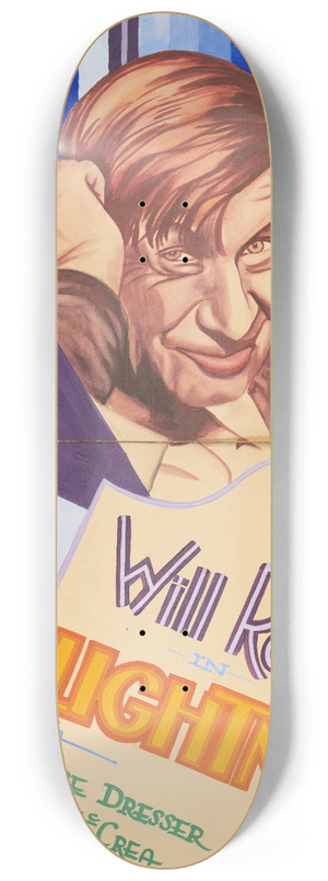 Louis Glackens - Will Rogers 8.25 inch art skate deck