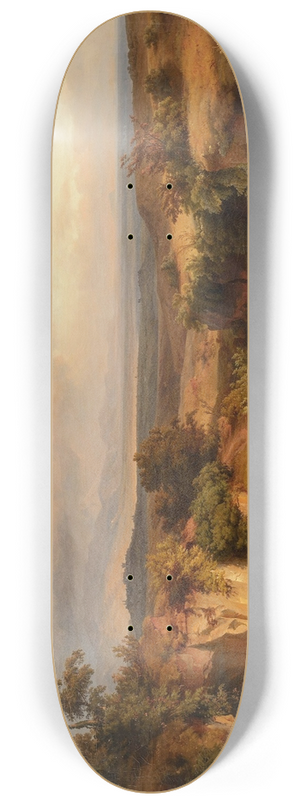 Louis Gurlitt - Extensive landscape in the Roman Campagna 8.25 inch art skate deck Louis Gurlitt - Extensive landscape in the Roman Campagna 8.25 inch art skate deck