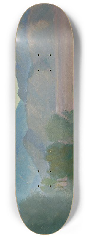 Louis Gurlitt - Vorgebirgslandschaft (study) 8.25 inch art skate deck Louis Gurlitt - Vorgebirgslandschaft (study) 8.25 inch art skate deck