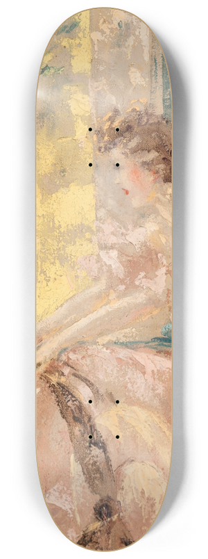 Louis Icart - Pensive (Matin) 8.25 inch art skate deck
