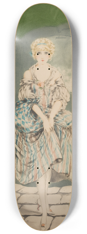 Louis Icart - Pretty Lady 8.25 inch art skate deck