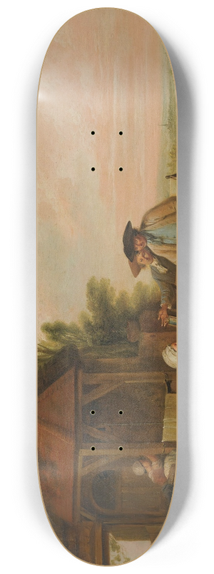Louis Joseph Watteau - The peddler 8.25 inch art skate deck
