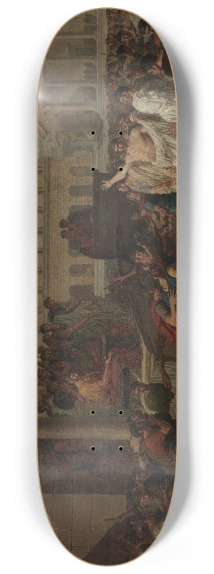 Louis Lafitte - Brutus Listening to the Ambassadors from the Tarquins 8.25 inch art skate deck