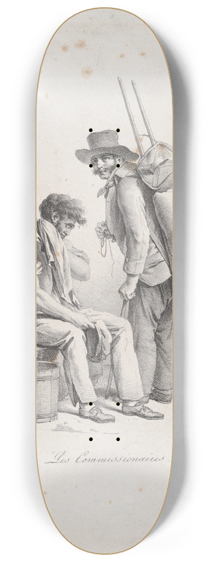 Louis Lopold Boilly - Hired Hands 8.25 inch art skate deck