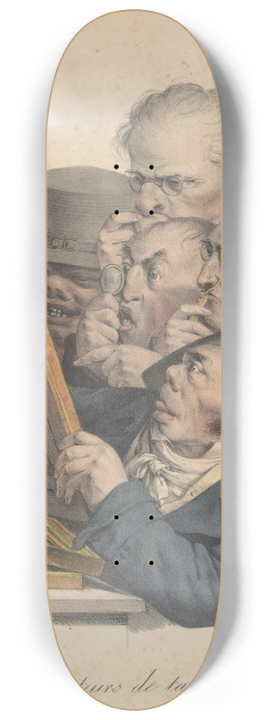 Louis Lopold Boilly - The Art Connoisseurs 8.25 inch art skate deck