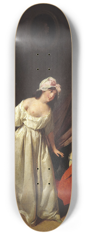 Louis Lopold Boilly - The Sweet Awakening 8.25 inch art skate deck