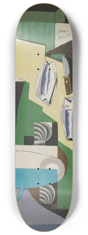 Louis Marcoussis - Nature Morte Aux Poissons Or Hyres Ii 8.25 inch art skate deck Louis Marcoussis - Nature Morte Aux Poissons Or Hyres Ii 8.25 inch art skate deck