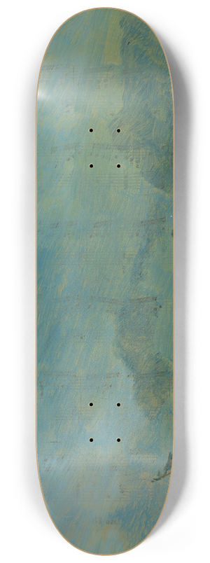 Louis Michel Eilshemius - Pale Blue Landscape 8.25 inch art skate deck